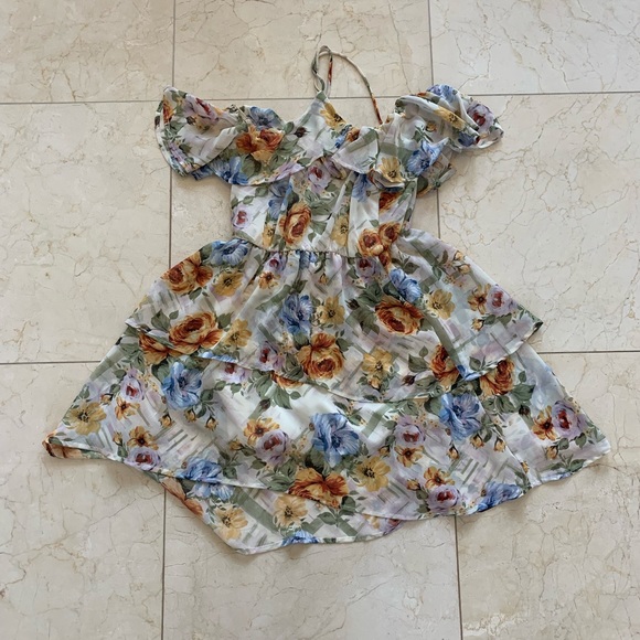 Daylight NWOT Floral Dress Ruffles Sz Small - Picture 1 of 4